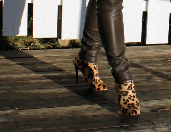 Leopard boots
